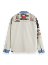 SCOTCH AND SODA Printed and Washed Colour Block Jacket - Gravity NYC